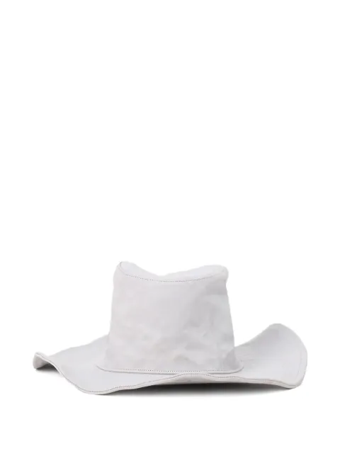 Yohji Yamamoto sombrero con ala vuelta