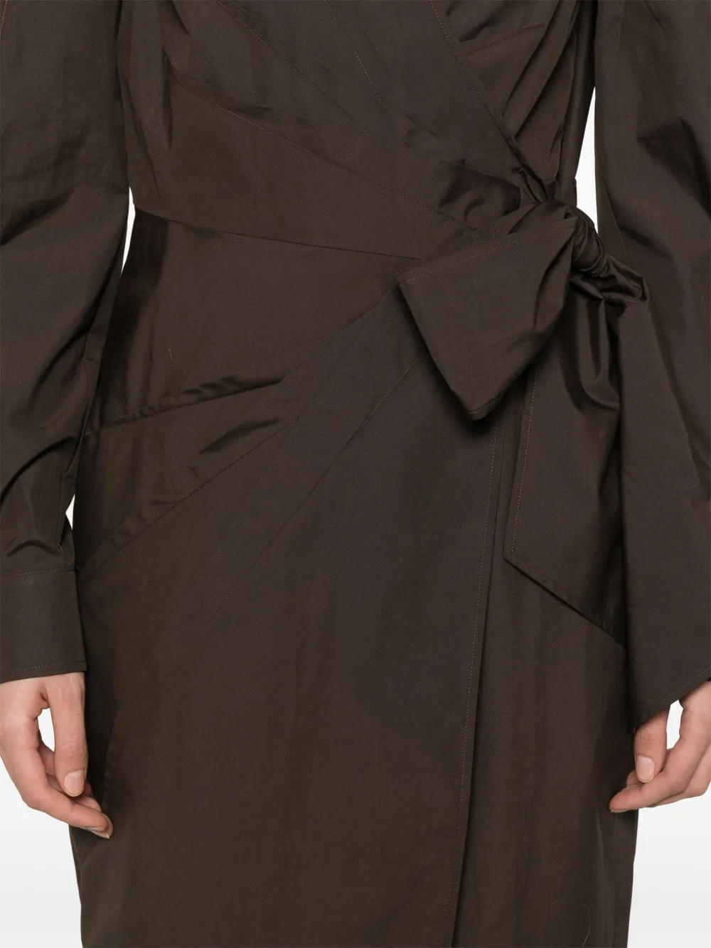 Max Mara Agrume maxi-jurk Bruin