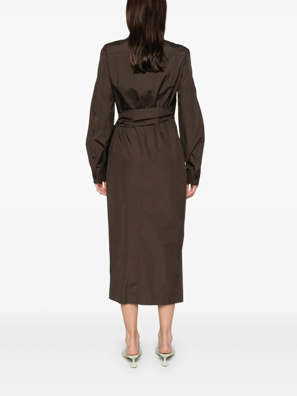 Max Mara Agrume maxi-jurk Bruin