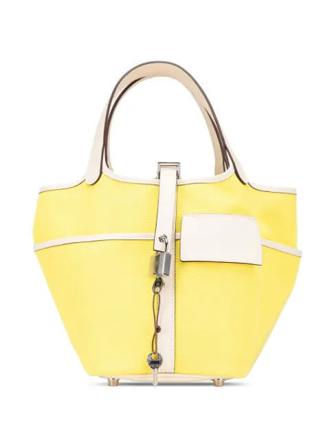 Hermès Pre-Owned bolsa de mano Toile Goeland Swift Cargo Picotin Lock 18 2022
