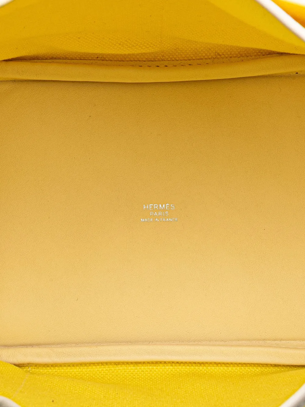 Pre-owned Hermes 2022 Toile Goeland And Swift Cargo Picotin Lock 18 Handbag In White