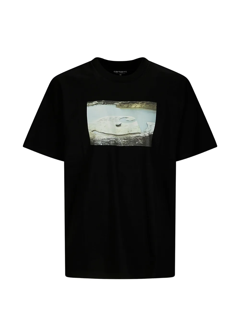 Carhartt WIP T-Shirt mit Wassergrafik - Schwarz