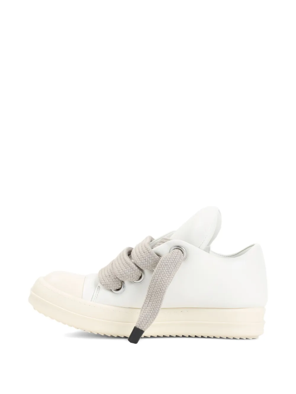 Rick Owens Hollywood Jumbo Laced Puffer Low Sneakers In Nude