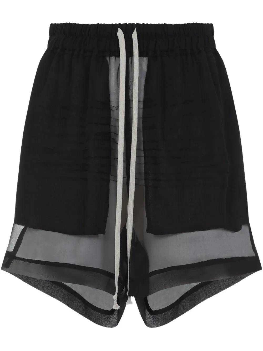 Rick Owens semi-sheer shorts Zwart