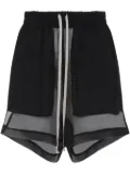 Rick Owens semi-sheer shorts - Black