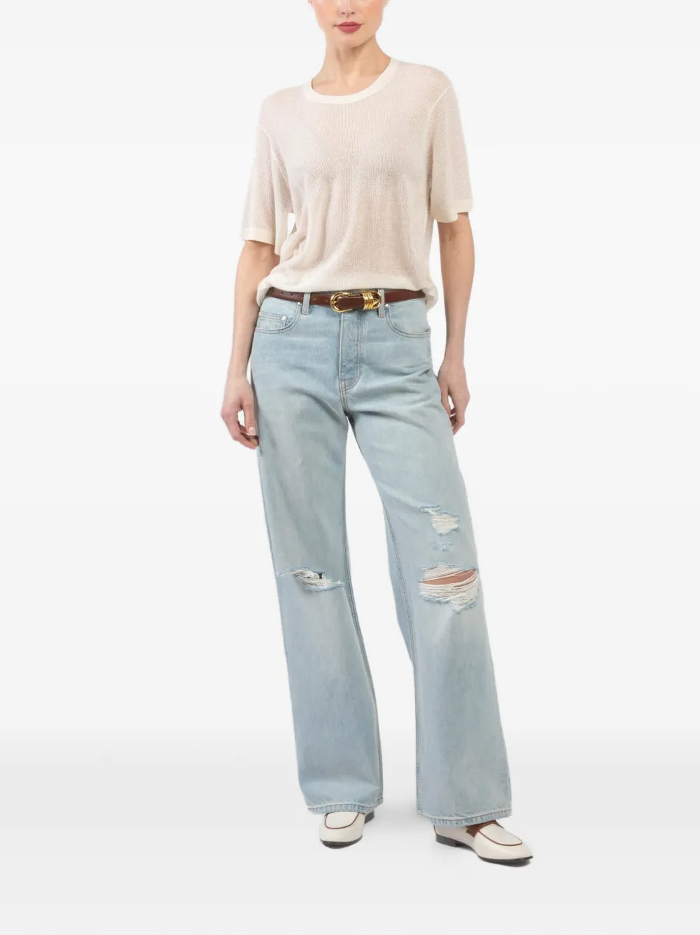 SABLYN Sammy ripped jeans - Blauw