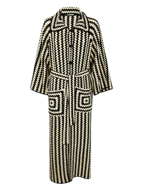 By Malene Birger Dina geometric-patterned coat