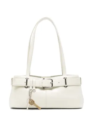 Osoi Boat Wide Leather Shoulder Bag | Grey | FARFETCH ZA