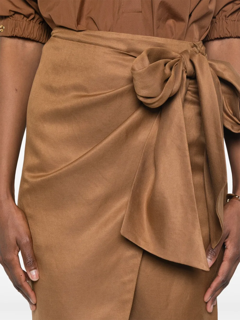 Max Mara Tequila midi-rok Bruin