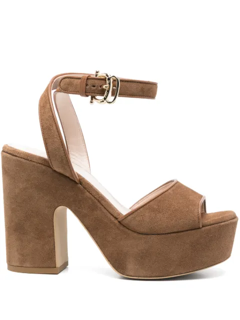 Pollini sandalias de gamuza con tacón de 110mm