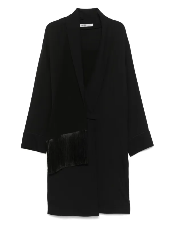 Carven Peignoir Midi Dress in Black