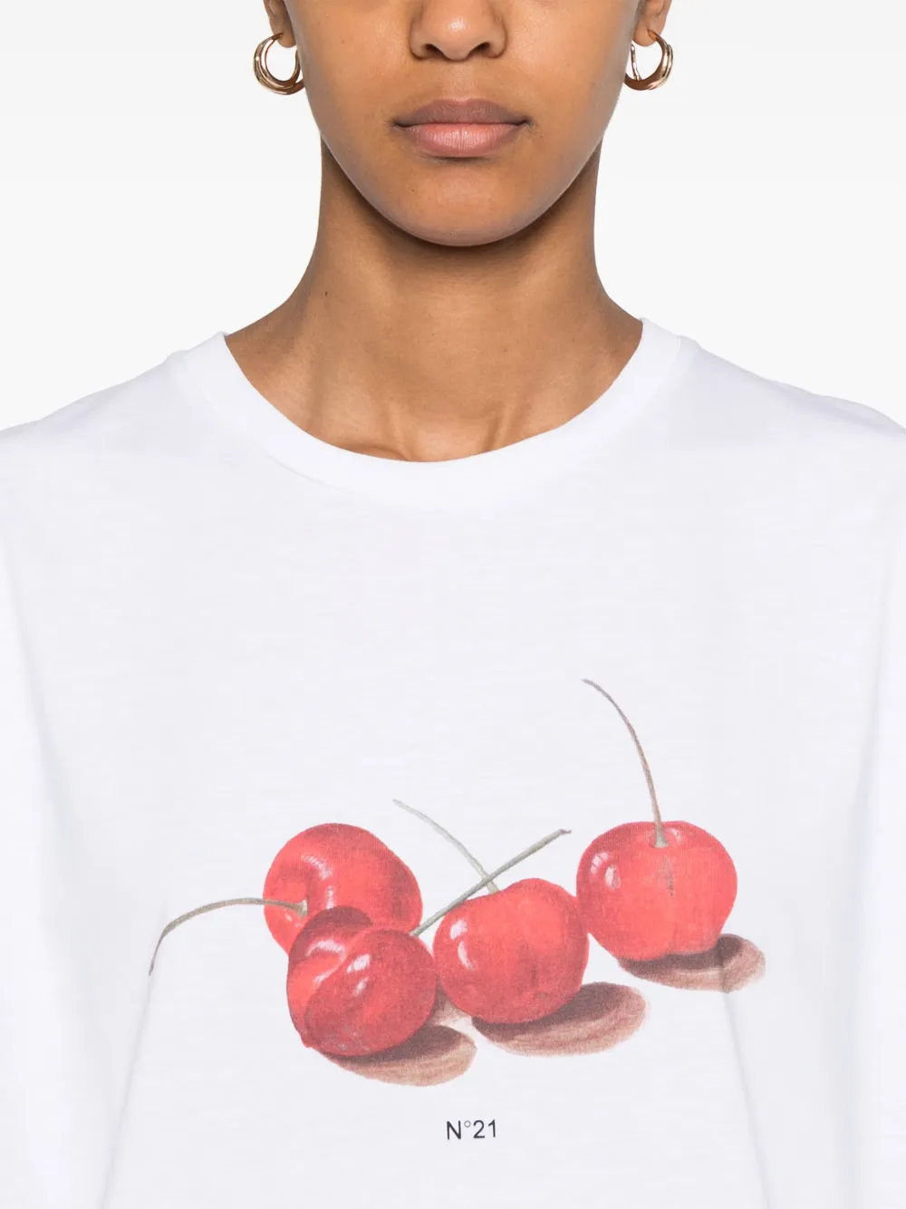 Nº21 cherry-print tank top