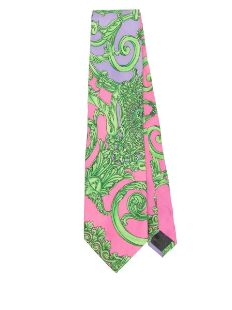 Versace Pre-Owned corbata de seda 1990