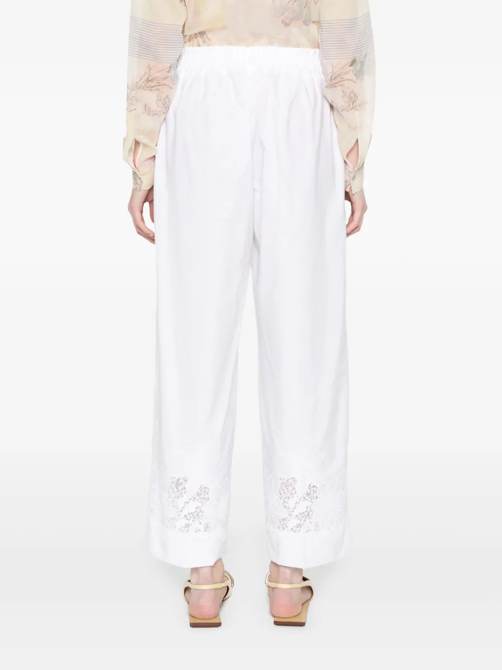 P.A.R.O.S.H. Cioccolato broek Wit