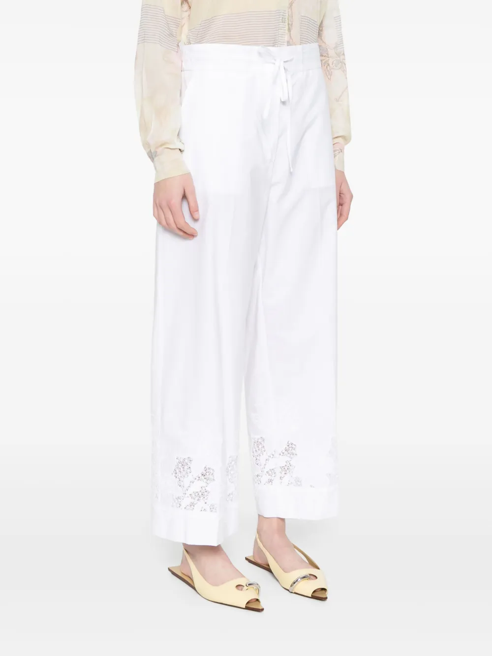 P.A.R.O.S.H. Cioccolato broek Wit