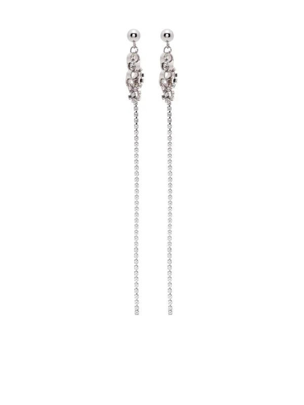 【Justine Clenquet】関税送料込★MIA ピアス シルバー Justine Clenquet Mia ピアス | シルバートーン | FARFETCH JP