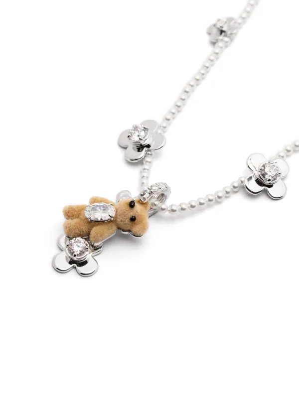 yvmin パールクマ ネックレス YVMIN パール ネックレス | ホワイト