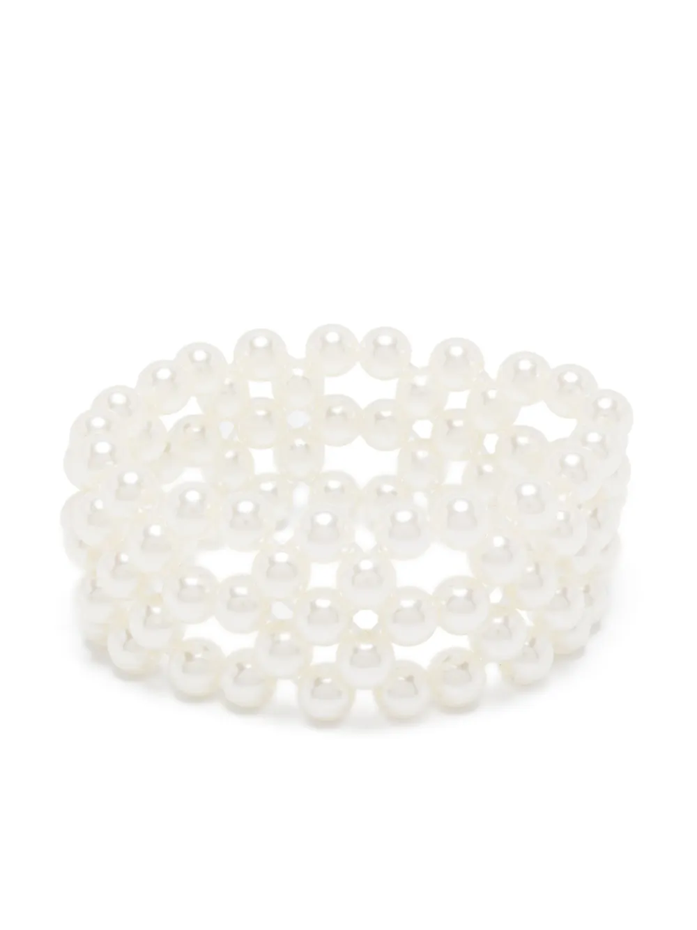 By Malene Birger Chakie bracelet set (set of two) | White | Image 1