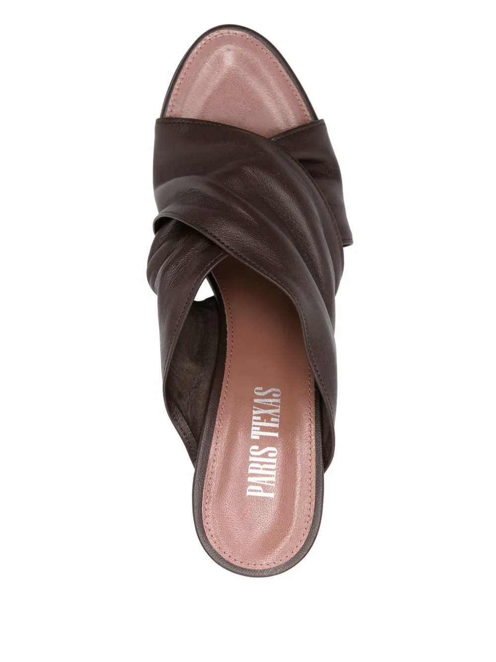 Paris Texas 75mm Maria sandals Brown