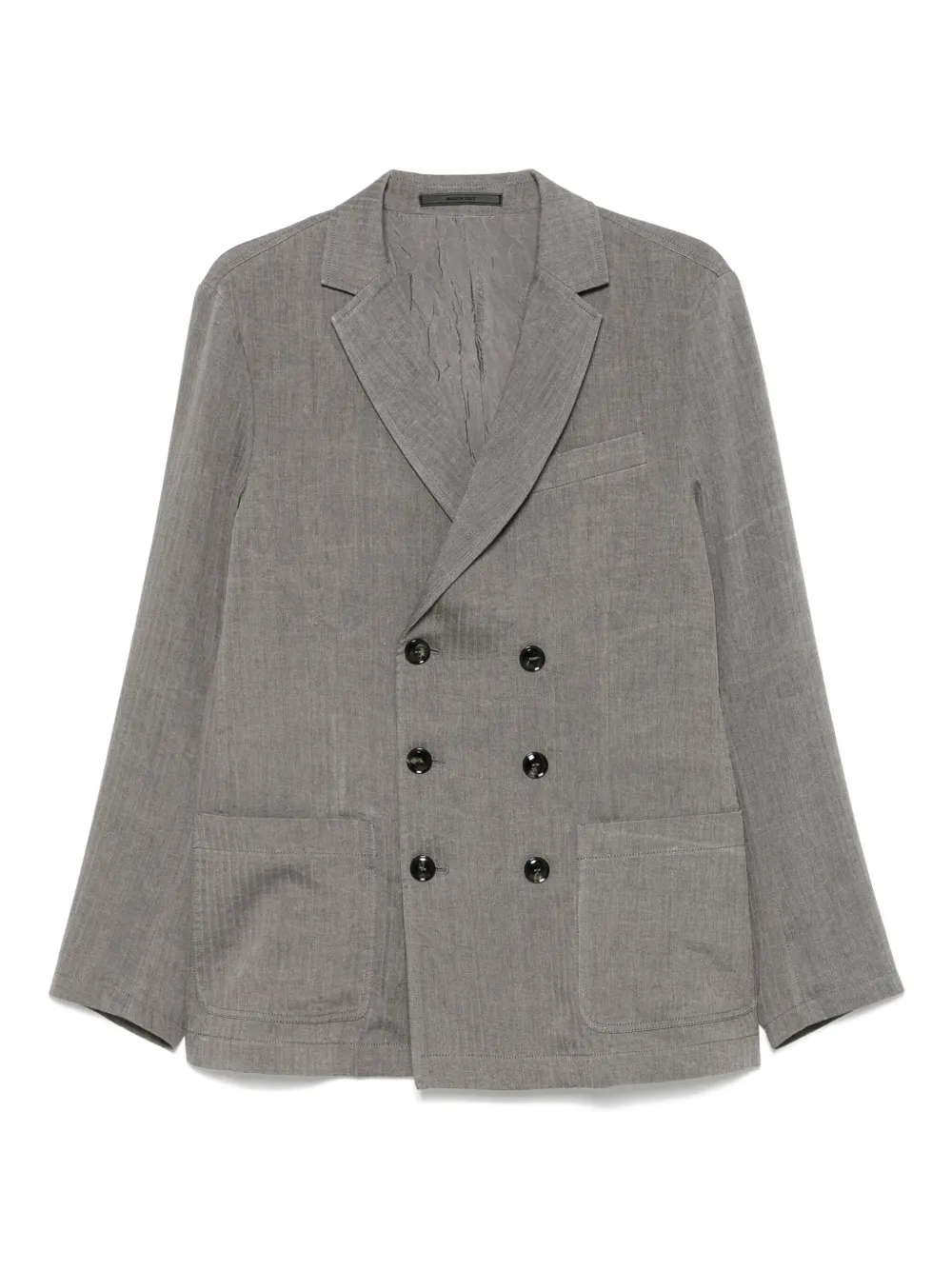 Giorgio Armani Blazer met visgraatpatroonn Grijs