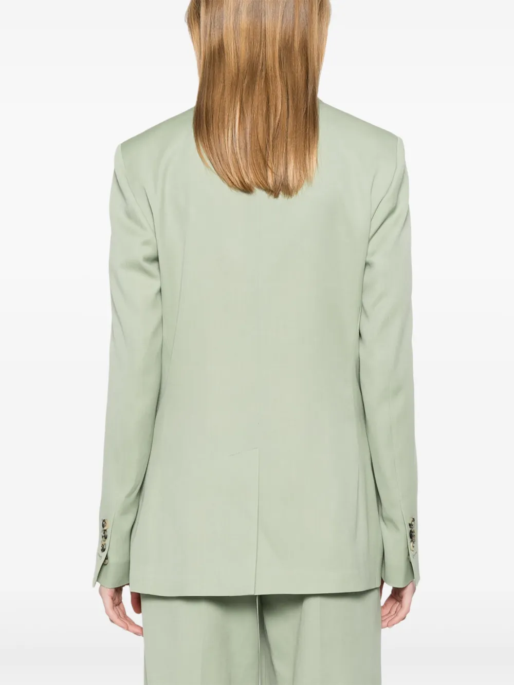 Golden Goose Structured Jacket With Notch Lapels And Shoulder Pads In Green