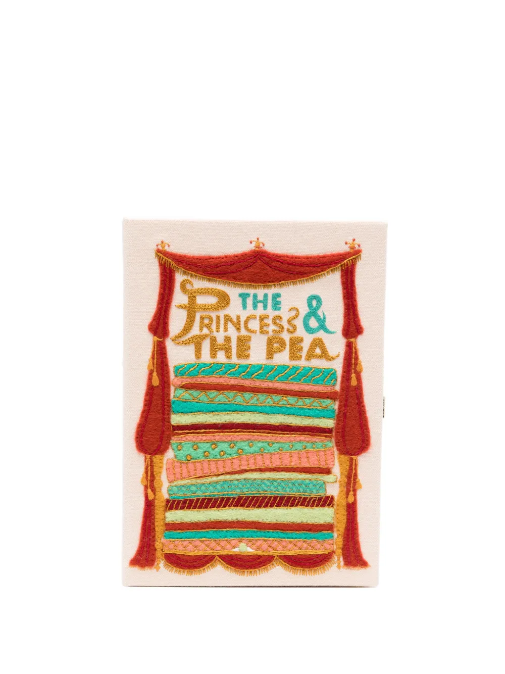 Olympia Le-tan Princess And The Pea Clutch Bag In Neutral