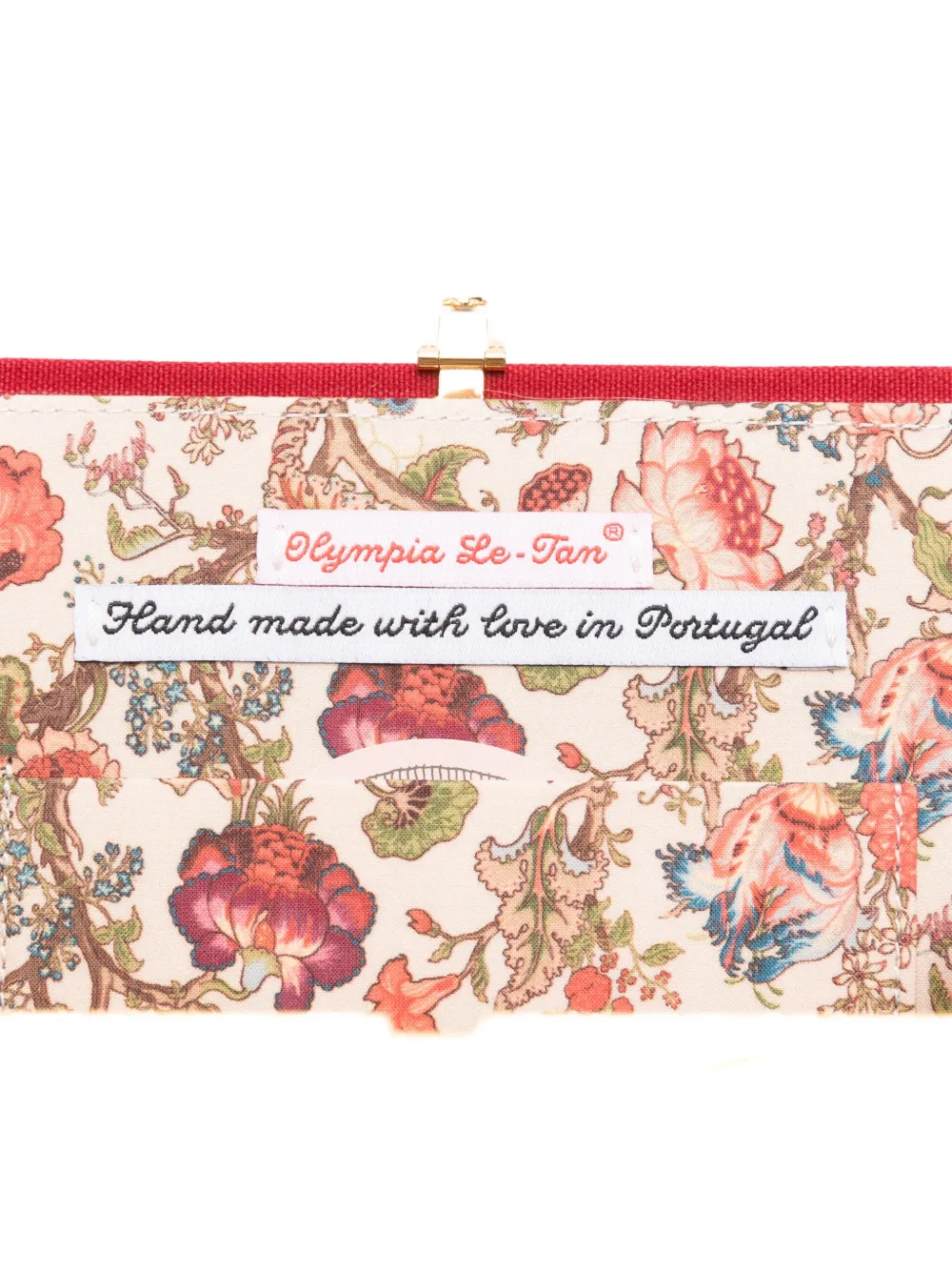 Olympia Le-tan Mondrian Clutch Bag In Red
