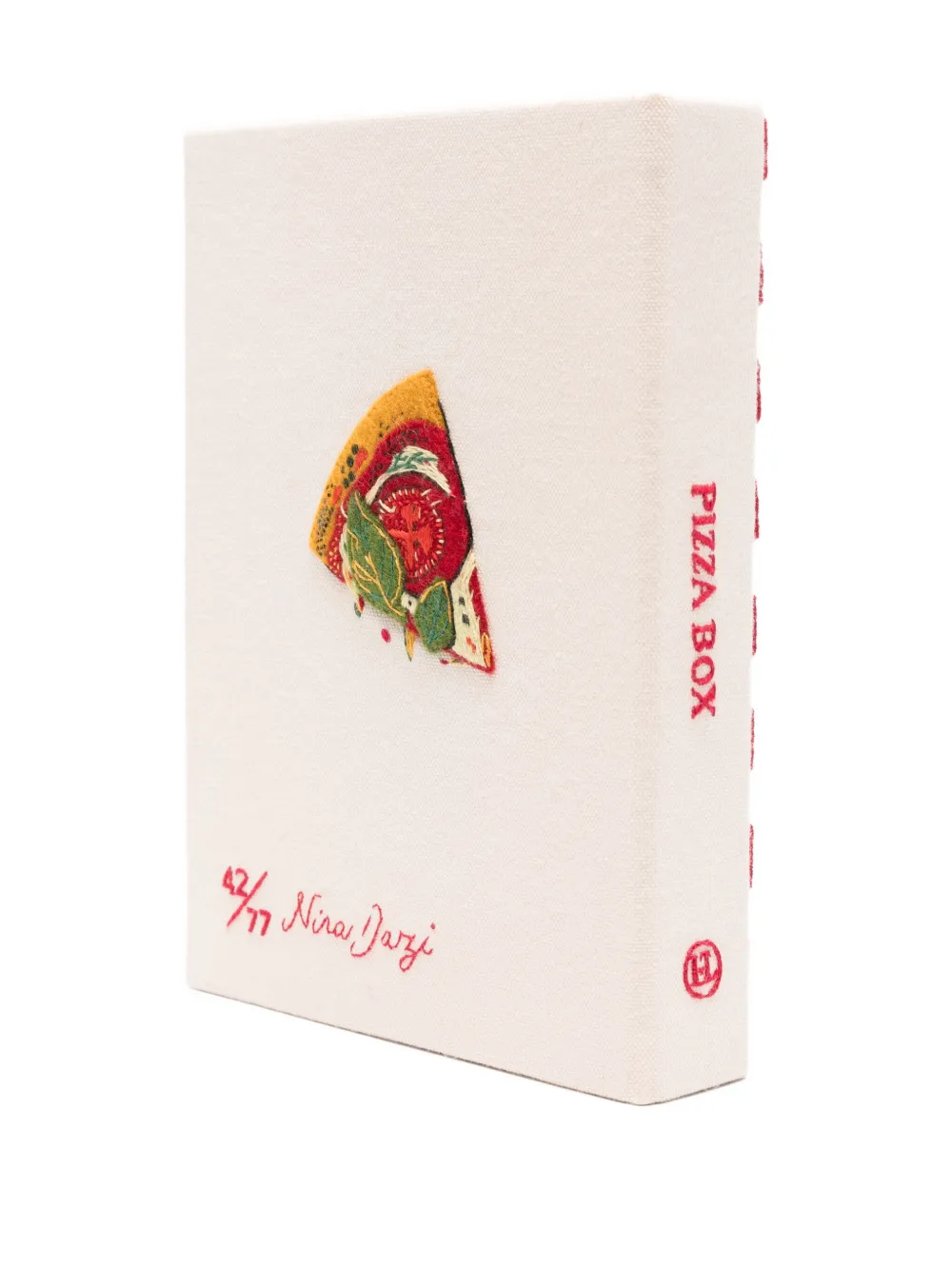Olympia Le-Tan Pizza box book clutch Wit
