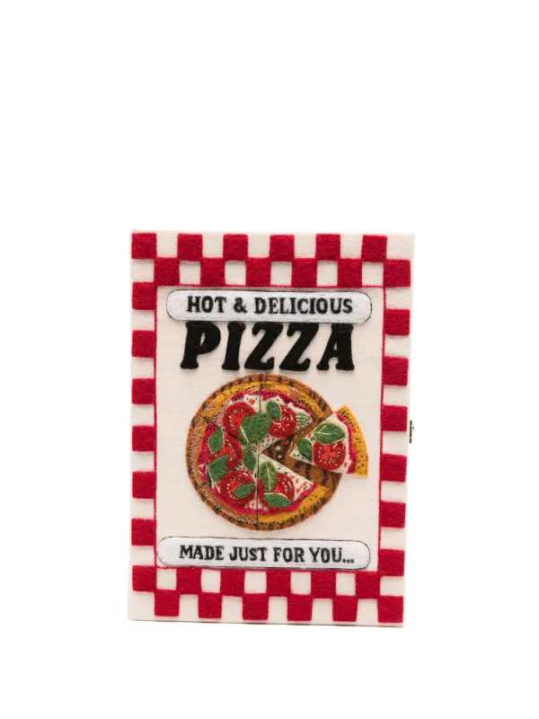 Olympia Le-Tan Pizza クラッチバッグ | ホワイト | FARFETCH JP