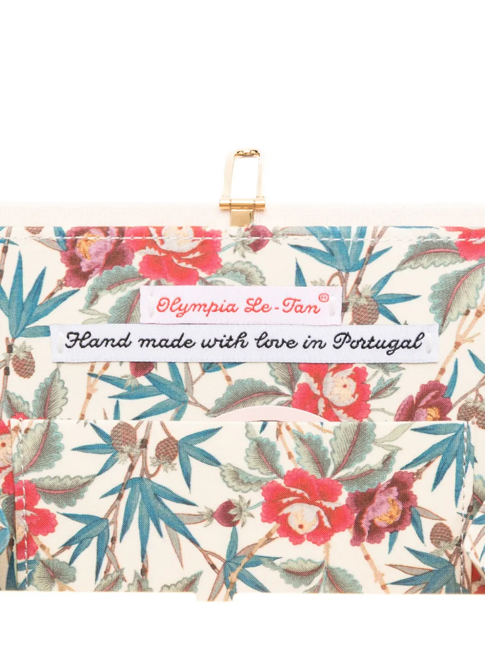 Olympia Le-tan Boarding Pass Clutch In Neutral