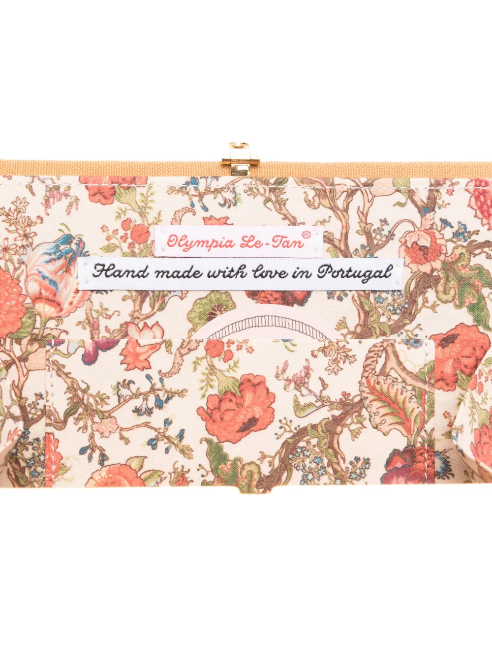 Olympia Le-Tan Cowgirl Hats embroidered clutch Beige