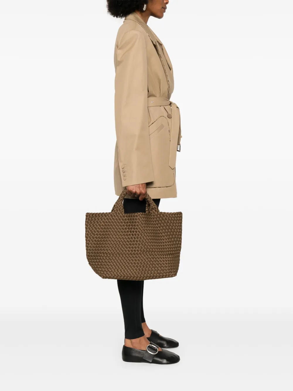 NAGHEDI St. Barths medium shopper - Bruin