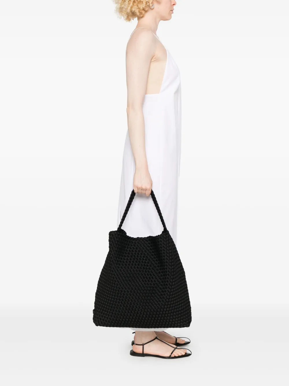 NAGHEDI large Nomad shoulder bag - Zwart