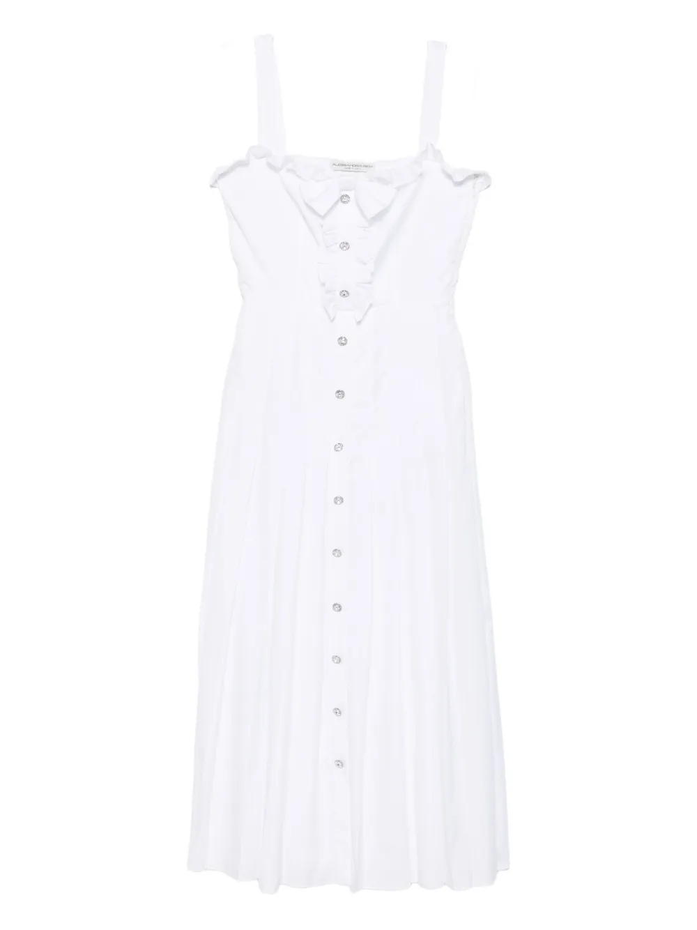 Alessandra Rich buttoned midi dress | White | Image 1