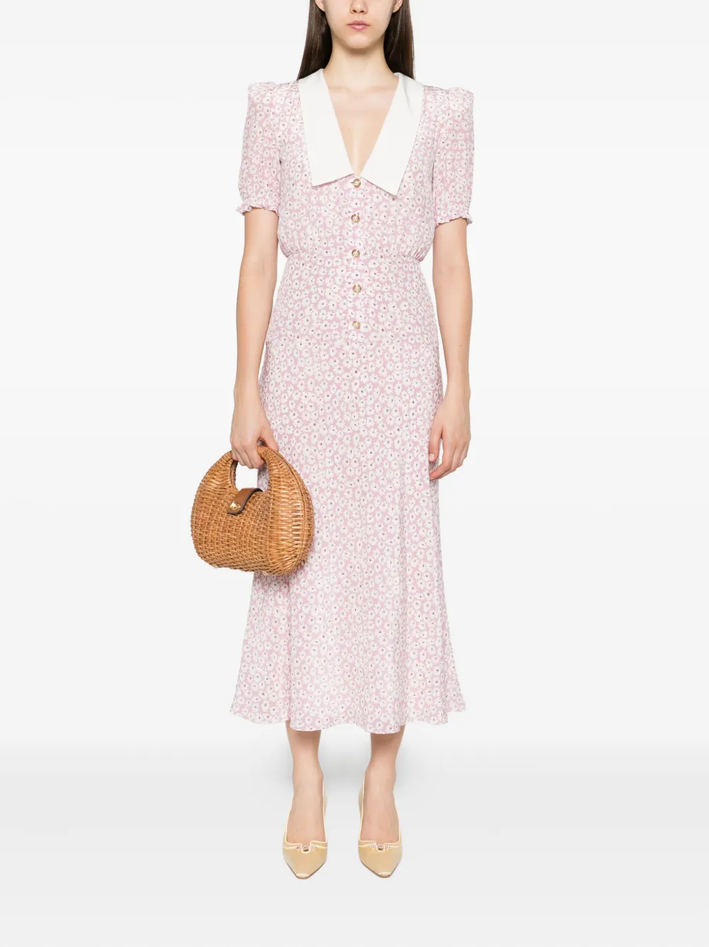 Alessandra Rich floral print midi dress | Day Dresses | Image 2