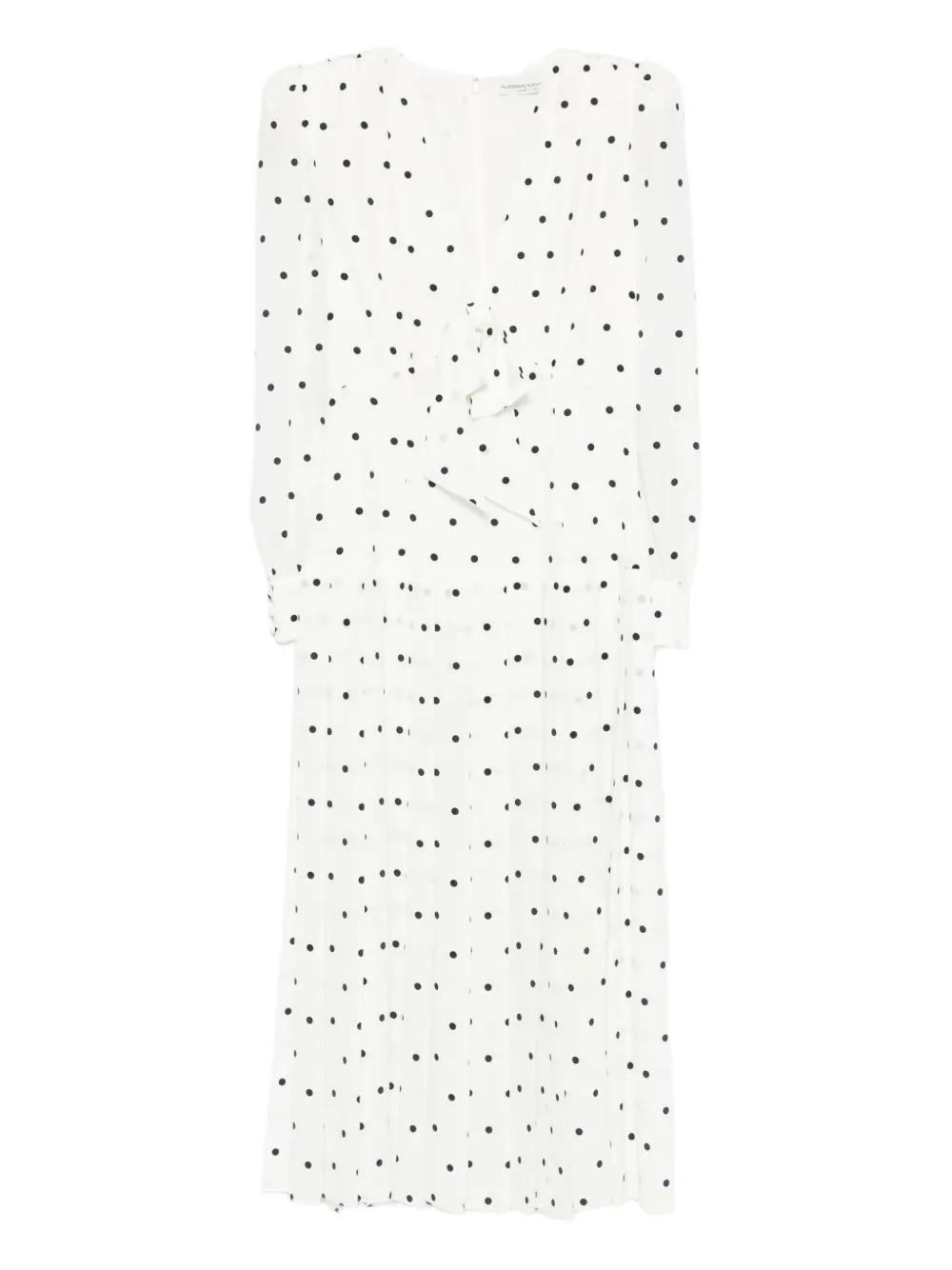 Alessandra Rich polka-dot midi dress Wit