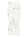 Alessandra Rich polka-dot midi dress - White