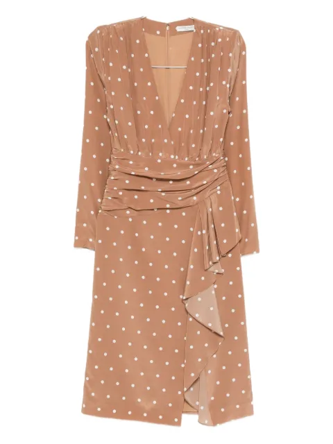 Alessandra Rich polka dot-print midi dress 