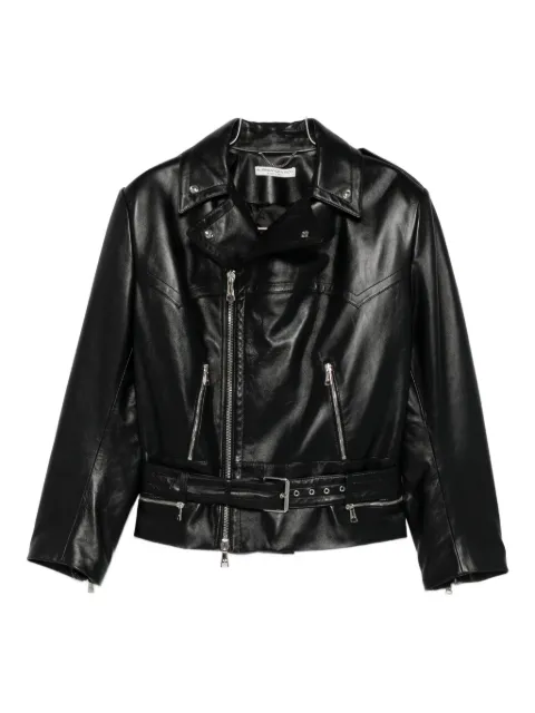 Alessandra Rich leather biker jacket