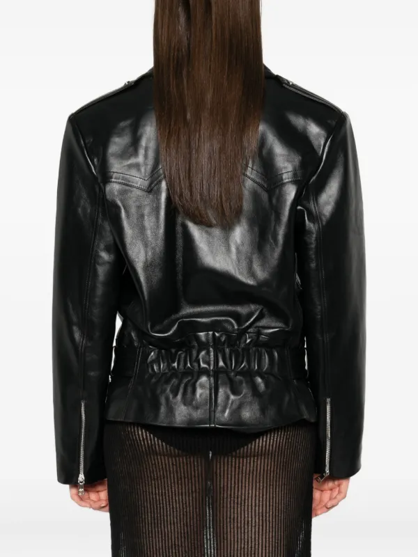 ジャケット ALESSANDRA RICH JACKET (FAB3421 900) Alessandra Rich レザー ライダースジャケット | ブラック