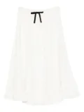 Alessandra Rich floral-jacquard midi skirt - White