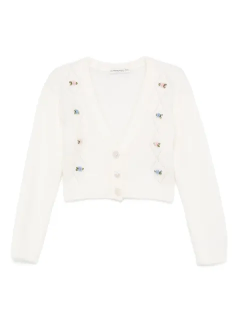 Alessandra Rich floral-embroidered cardigan