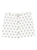 Alessandra Rich polka dot-print miniskirt - White