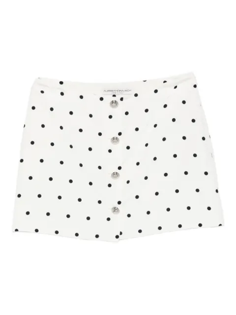Alessandra Rich polka dot-print miniskirt