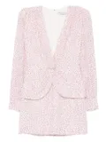 Alessandra Rich floral-print mini dress - Pink