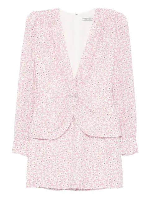 Alessandra Rich floral-print mini dress