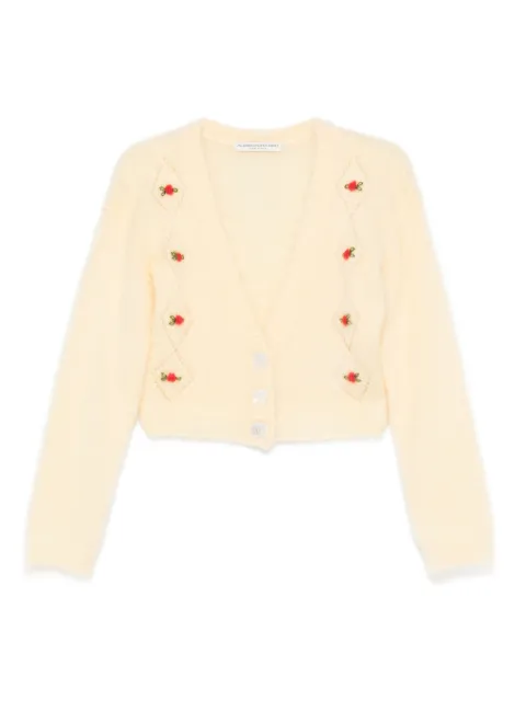 Alessandra Rich V-neck cropped cardigan