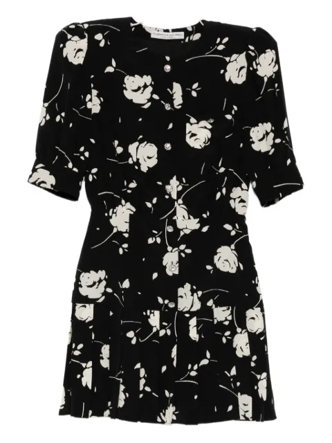 Alessandra Rich rose-print mini dress