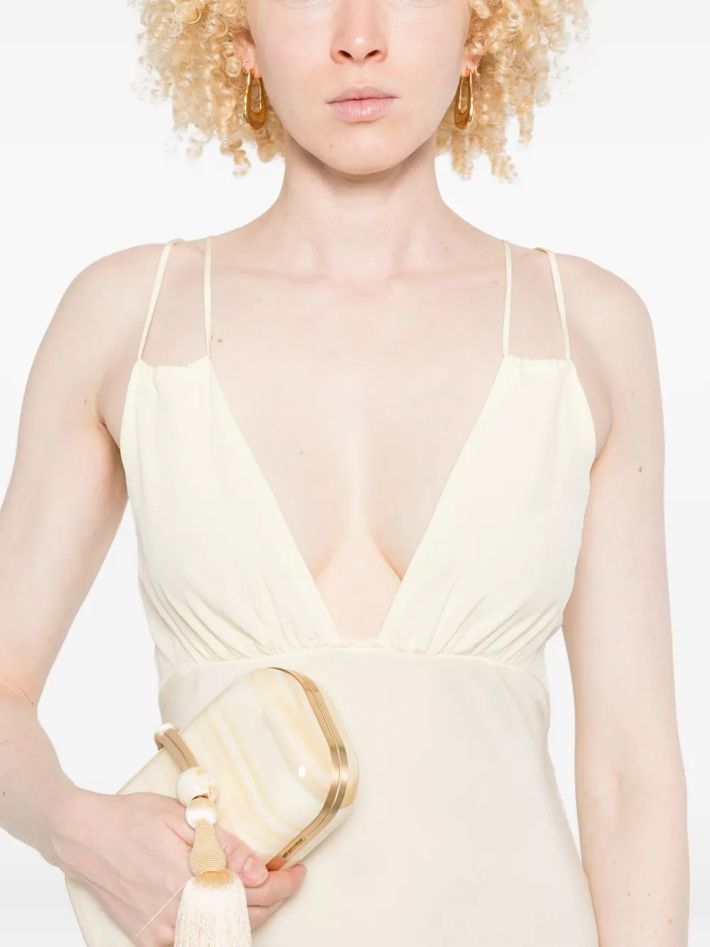 Paris Georgia Bernie maxi-jurk Geel