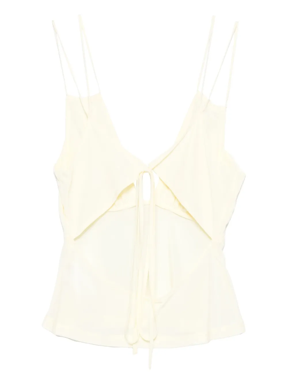 Paris Georgia Bernie tie-front ruffled camisole | Vests & Tank Tops | Image 2